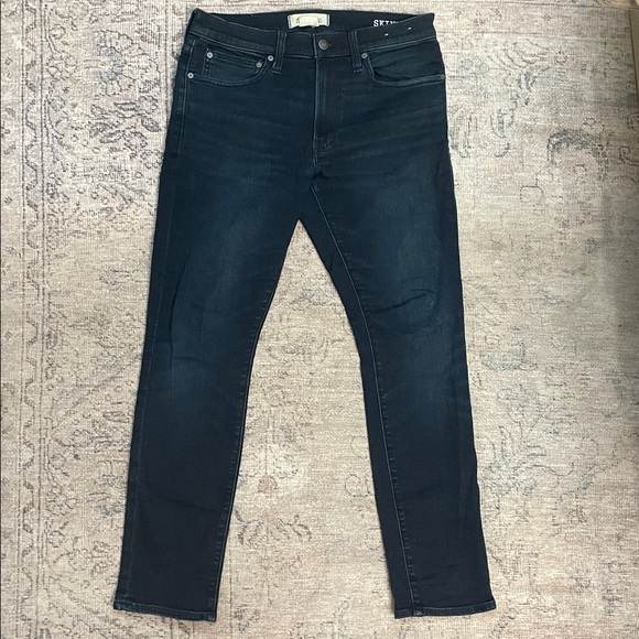 Men’s skinny dark denim jeans - Picture 3 of 5